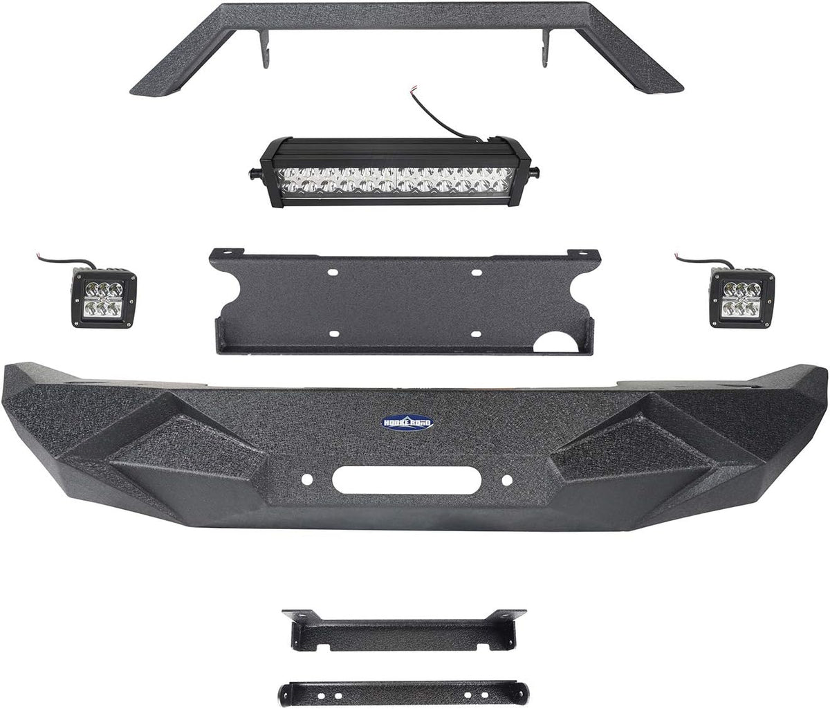 Steel Front and Rear Bumper with Tire Carrier W118093