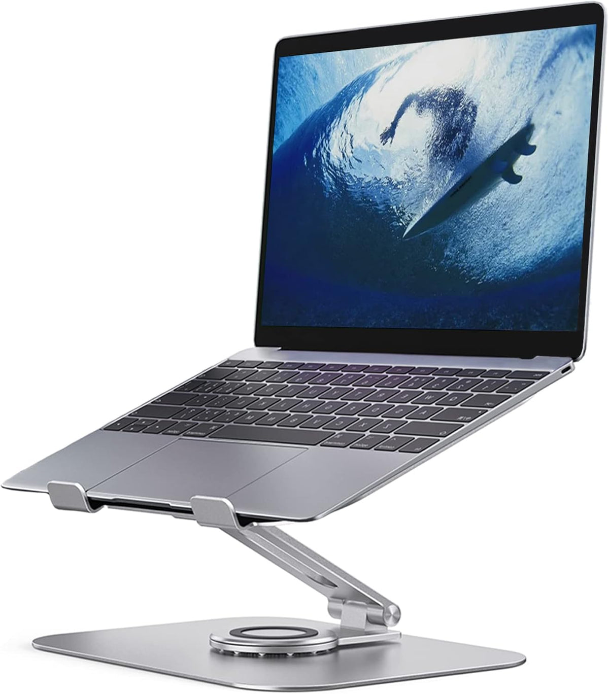 Silver Grey Aluminum Alloy Laptop Stand, Pack of 2 W792