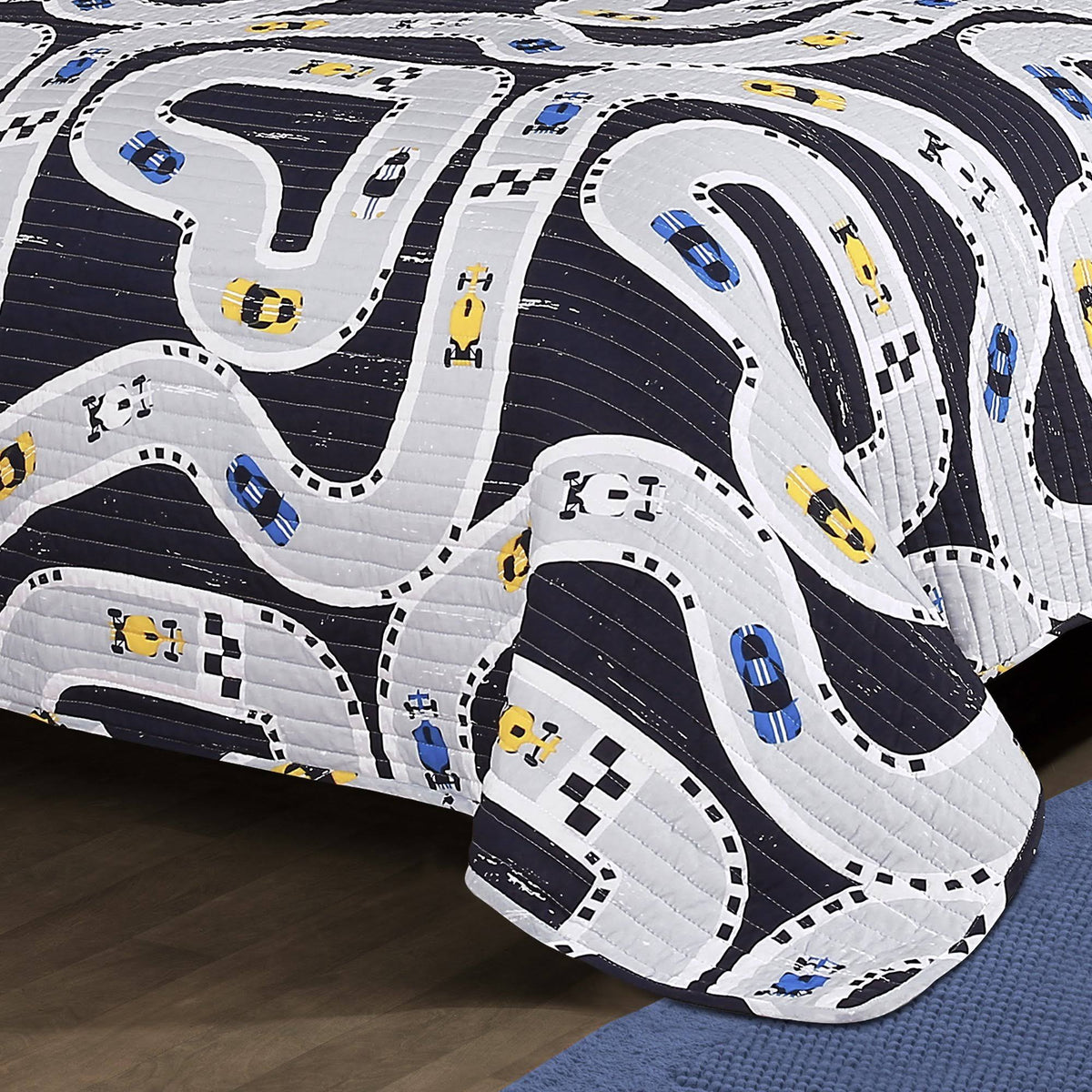 Navy Quilt Set Twin G982