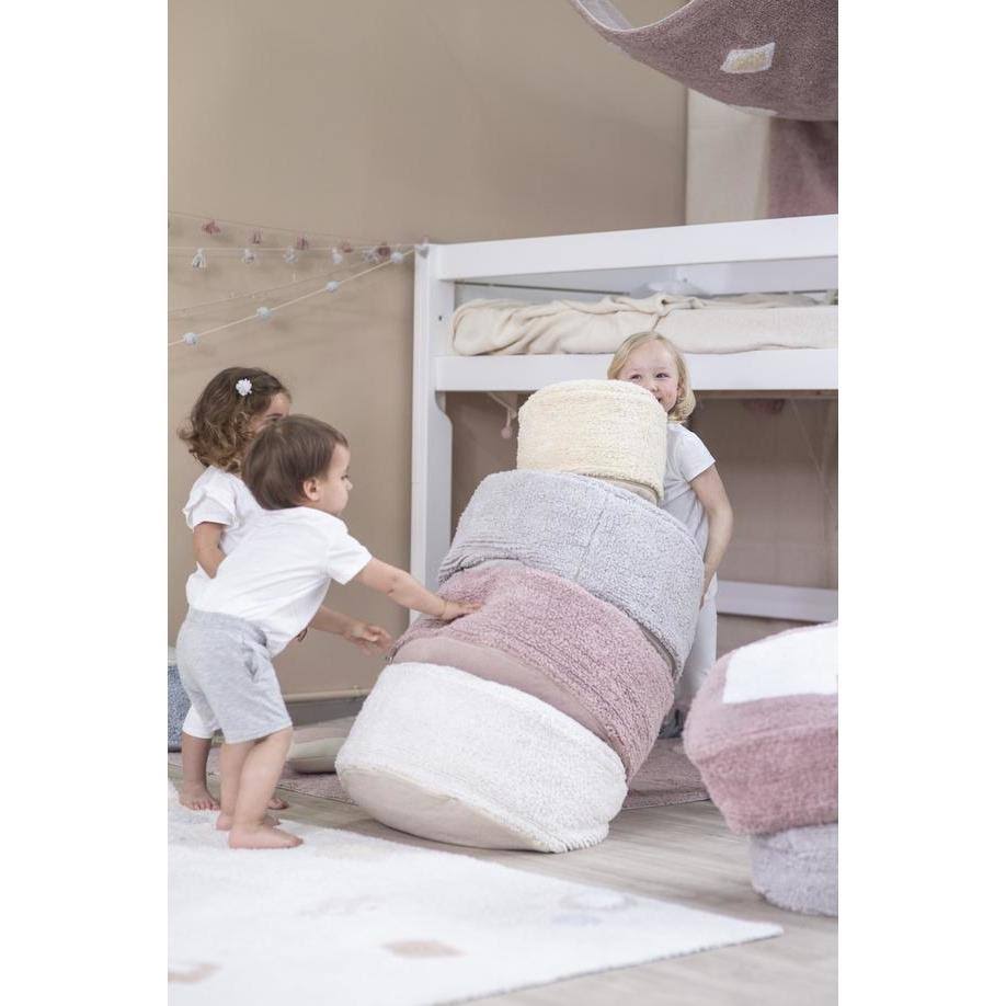 Pearl Grey Pouffe Y829767