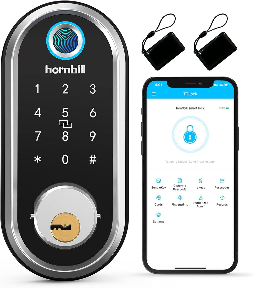 Fingerprint Deadbolt Smart Lock with Touchscreen Keypad N502