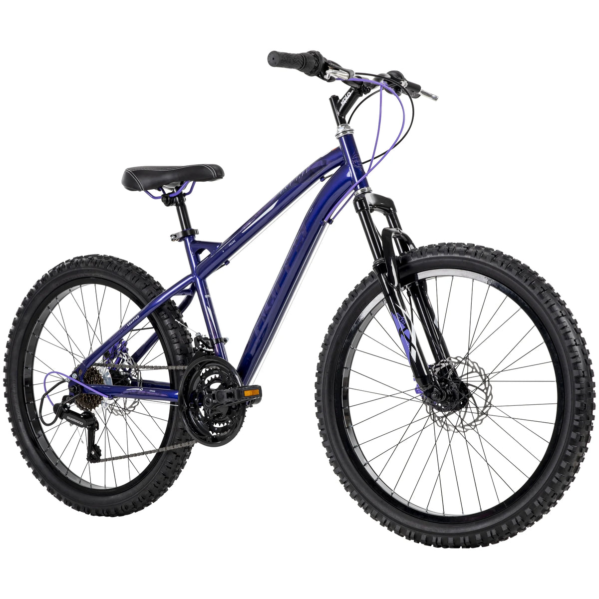 24-inch Girls' Mountain Bike, 18-speed, Purple W768613