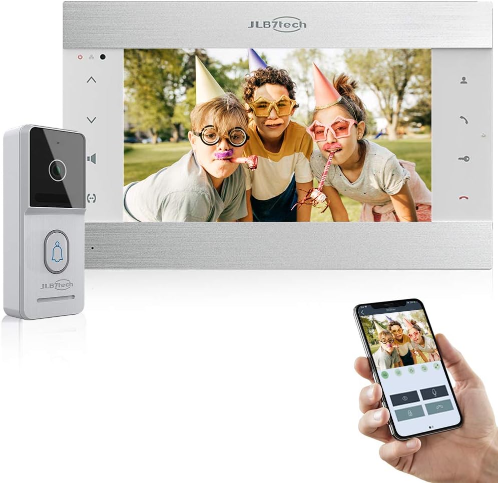 4-Wire Video Doorbell Intercom System with 7 LCD Monitor and IR Camera F70511