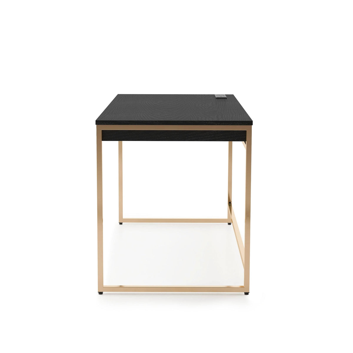 Black 48-Inch Desk with USB Ports F26124