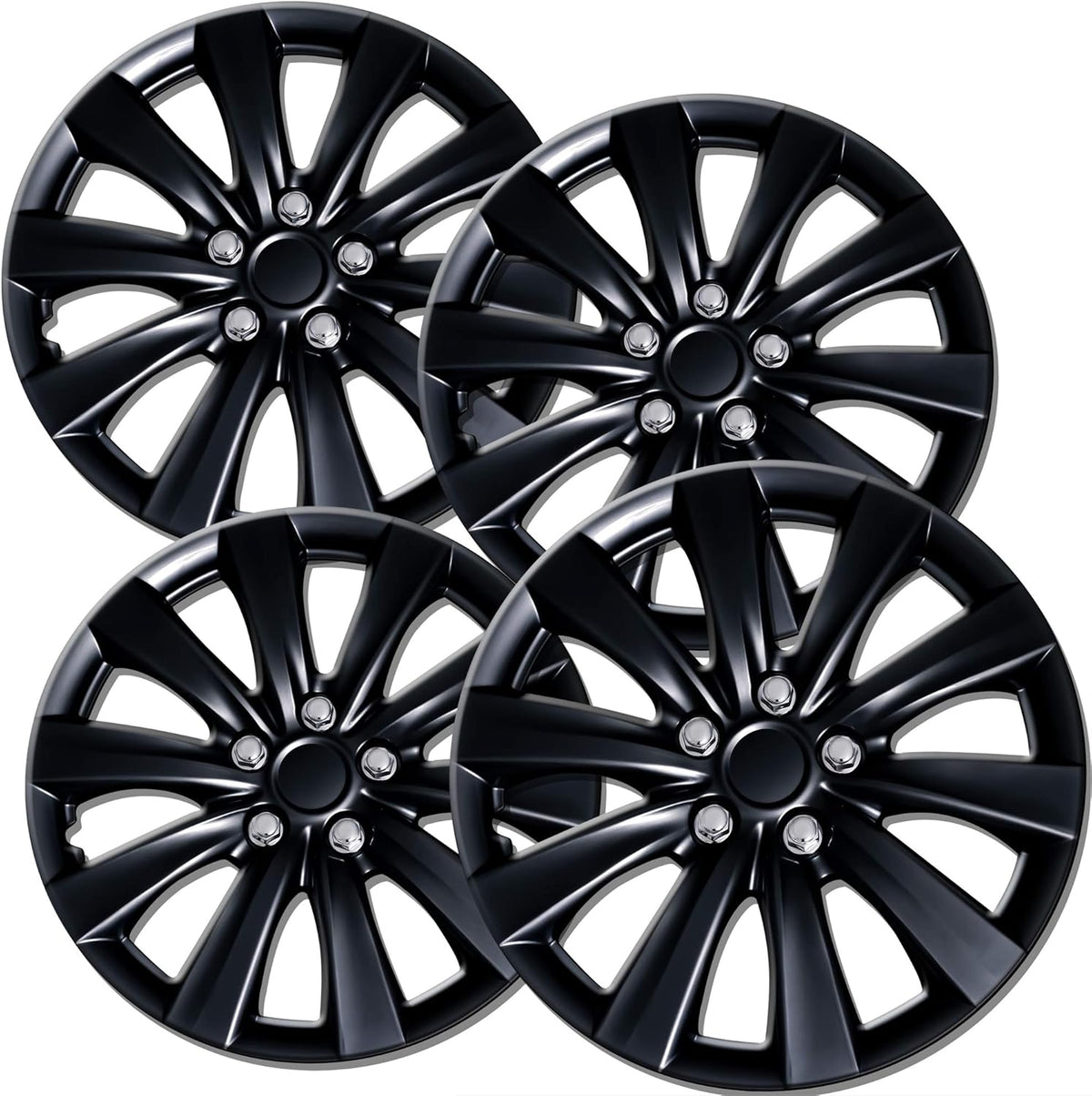 16 inch Ice Black Set of 4 Wheel Covers Hubcaps X18473