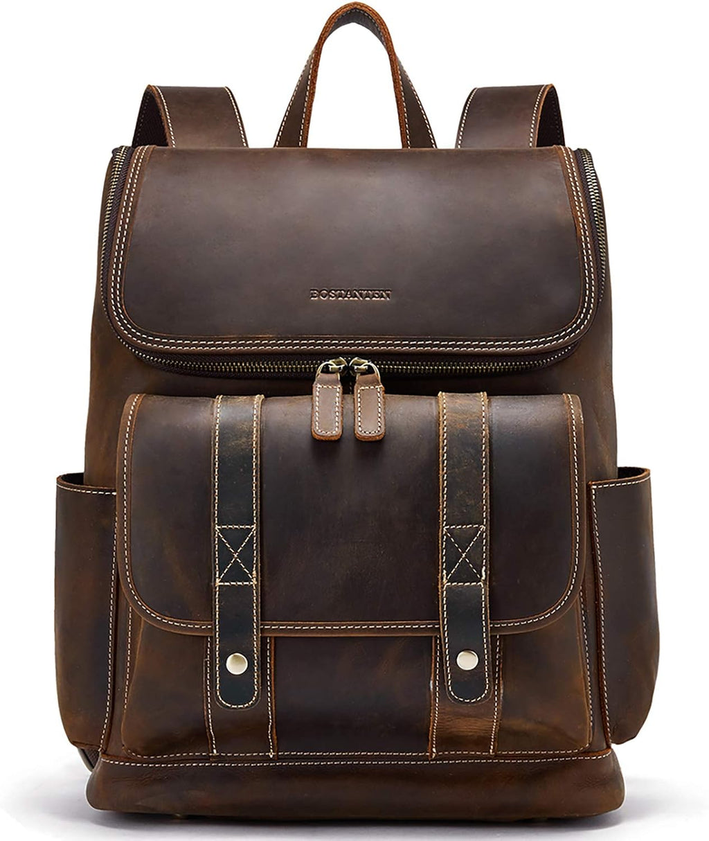 Leather 15.6 inch Laptop Backpack F610161
