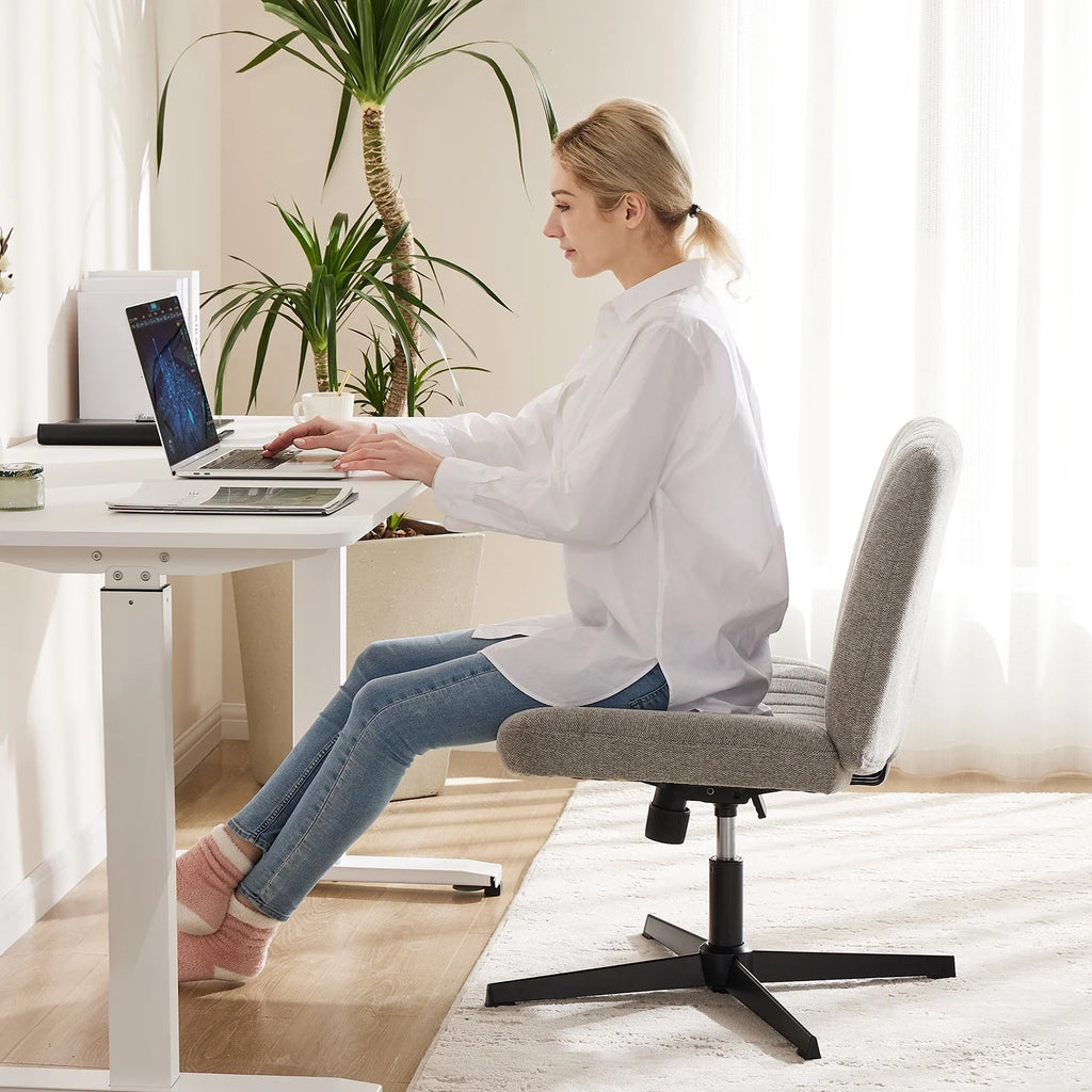 Armless Criss Cross Legged Office Chair L56117