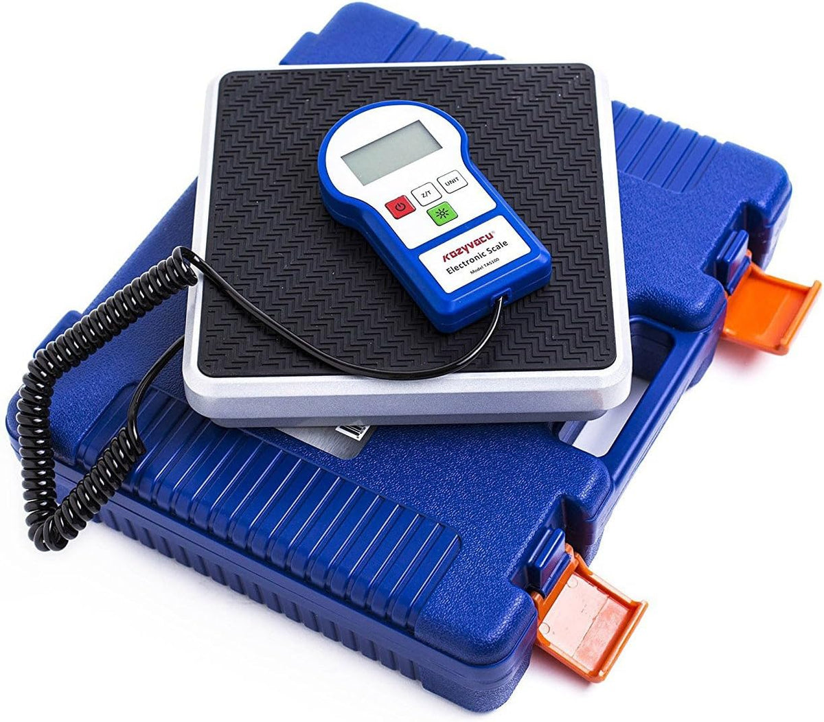 220lbs Digital Electronic Refrigerant Charging Weight Scales with Backlighting LCD Display, Carrying Case, Pack of 2 G3949