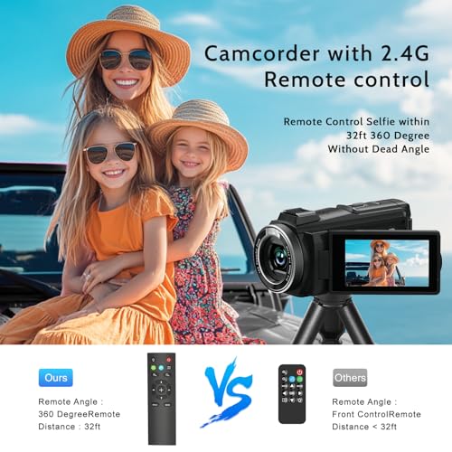8K Video Camera Camcorder 64MP IR Night Vision 18X Zoom WiFi S994981