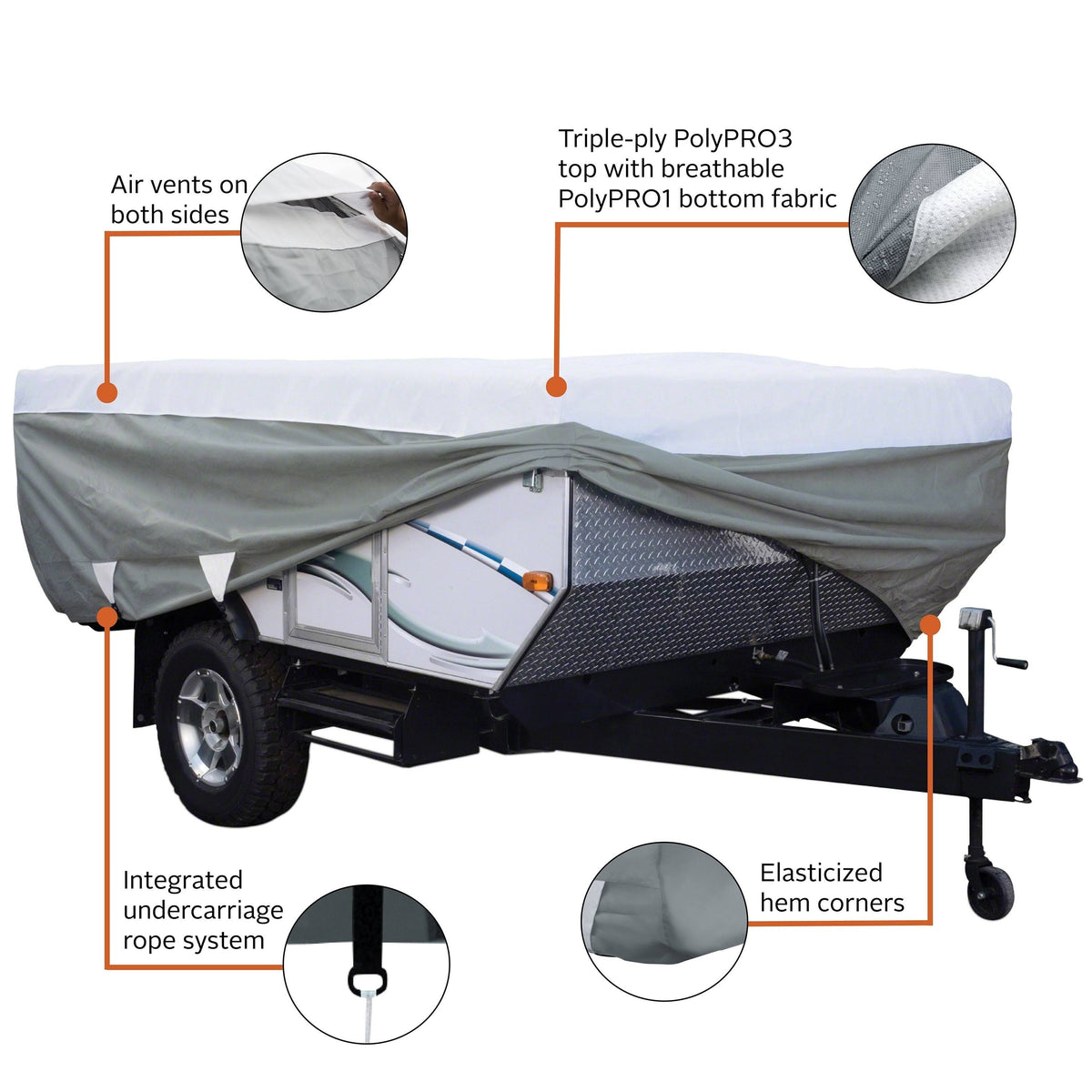 Deluxe Pop-Up Camper Trailer Cover I6509
