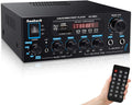 200W Dual Channel Bluetooth Stereo Amplifier Receiver with USB FM Radio Remote Control G644623