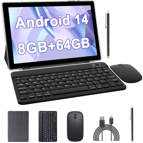 10 inch 2 in 1 Tablet with Keyboard Case Mouse Stylus V51705