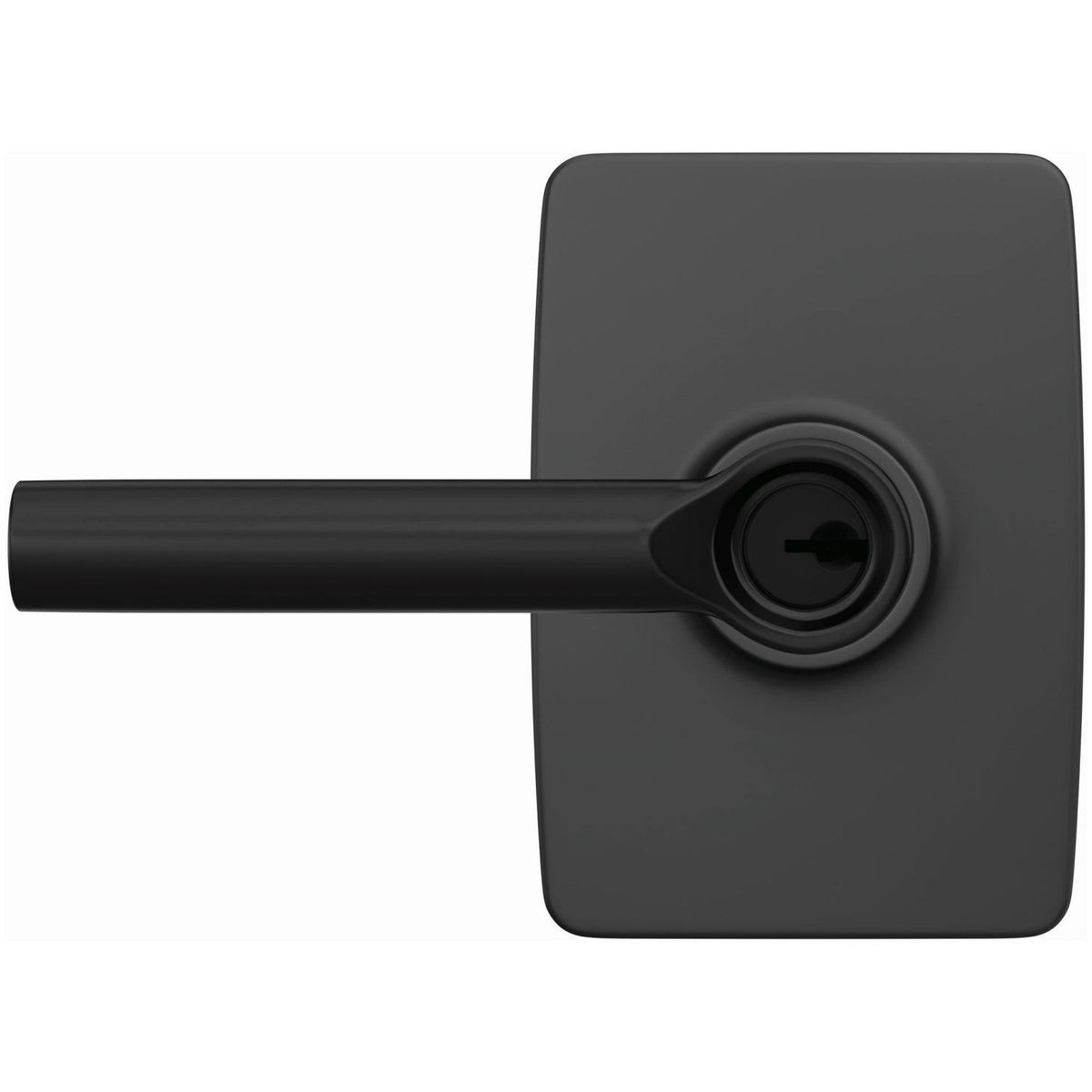 Matte Black Door Lever Set B6591