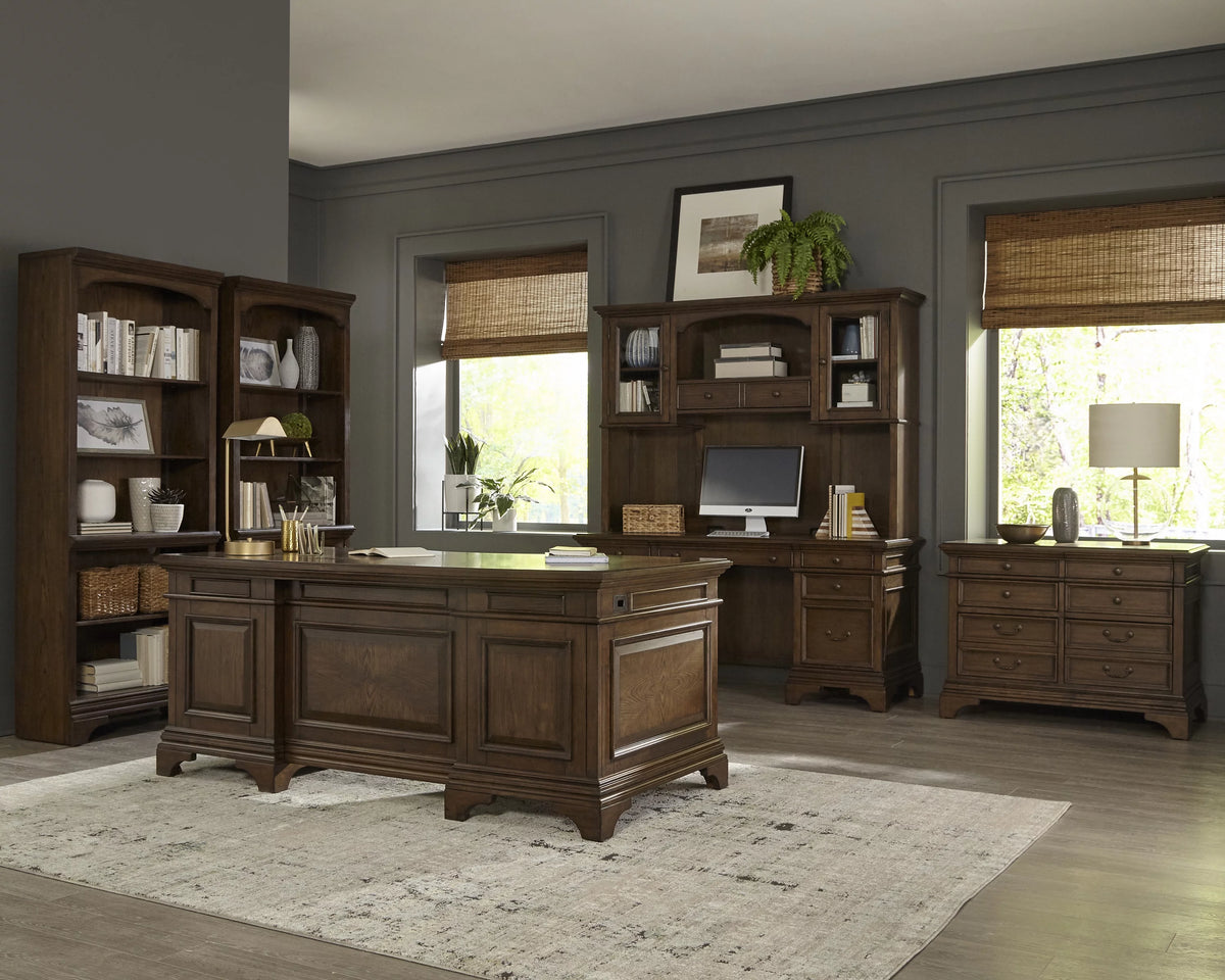 5 Drawer File Cabinet Burnished Oak L814651