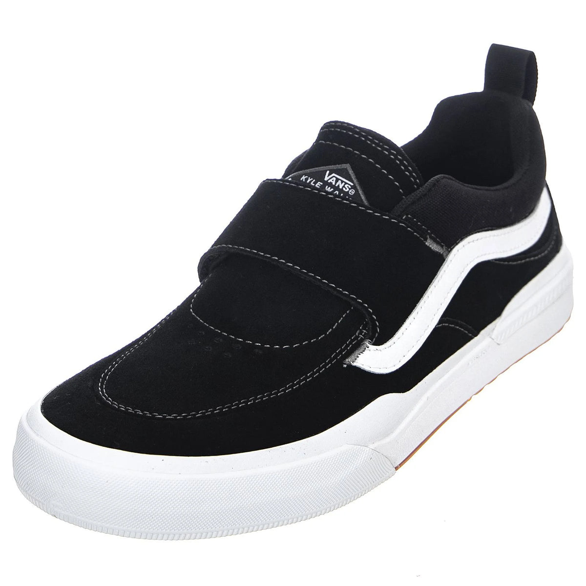 Black/White Vans Skate Shoes Q756946