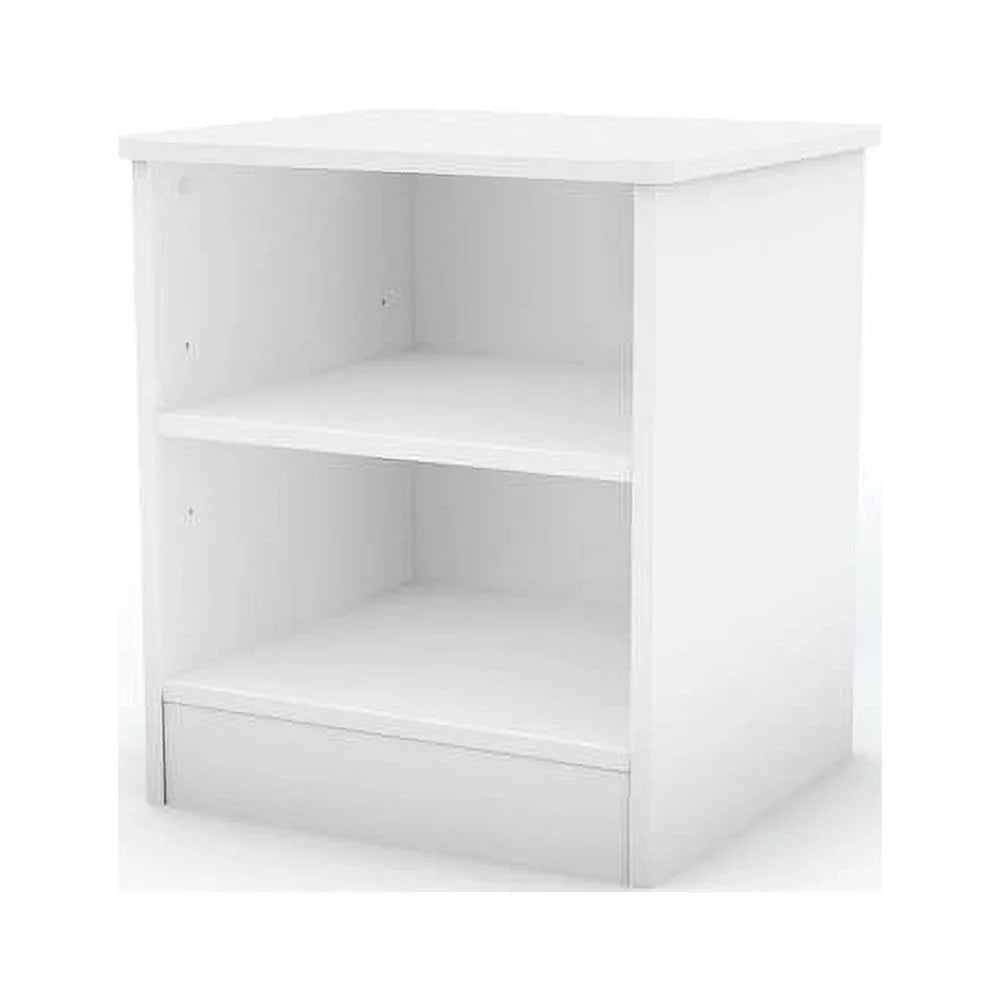 White 2-Shelf Nightstand A984