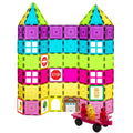 Magnetic Tiles Building Set 104 Pastel Neon Black Y6637
