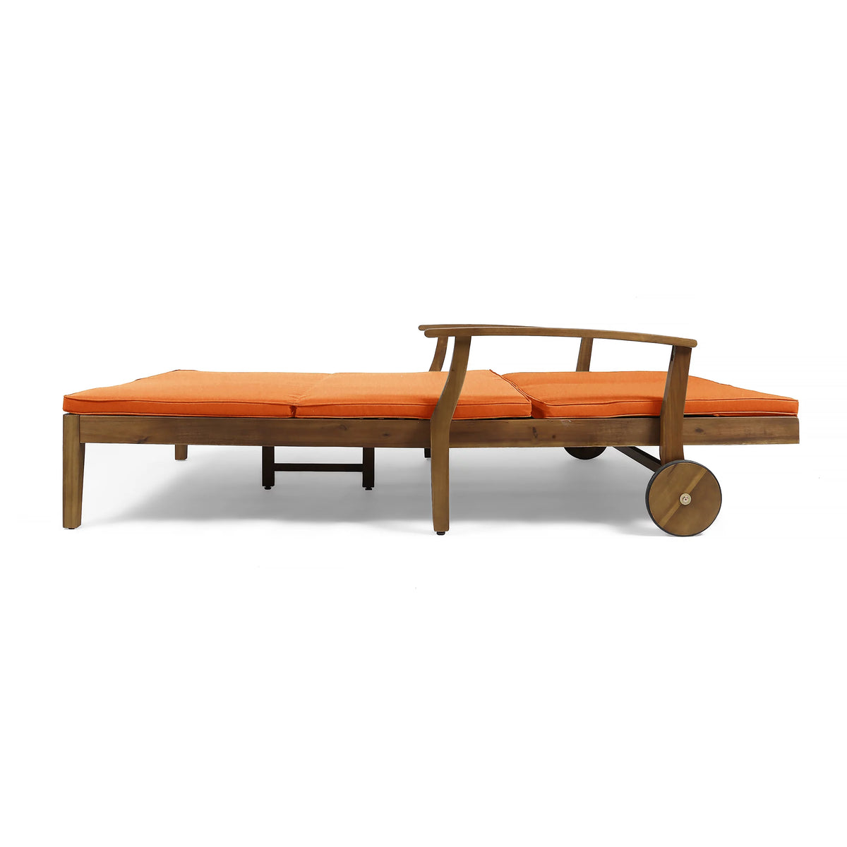 Double Chaise Lounge with Orange Cushions S320