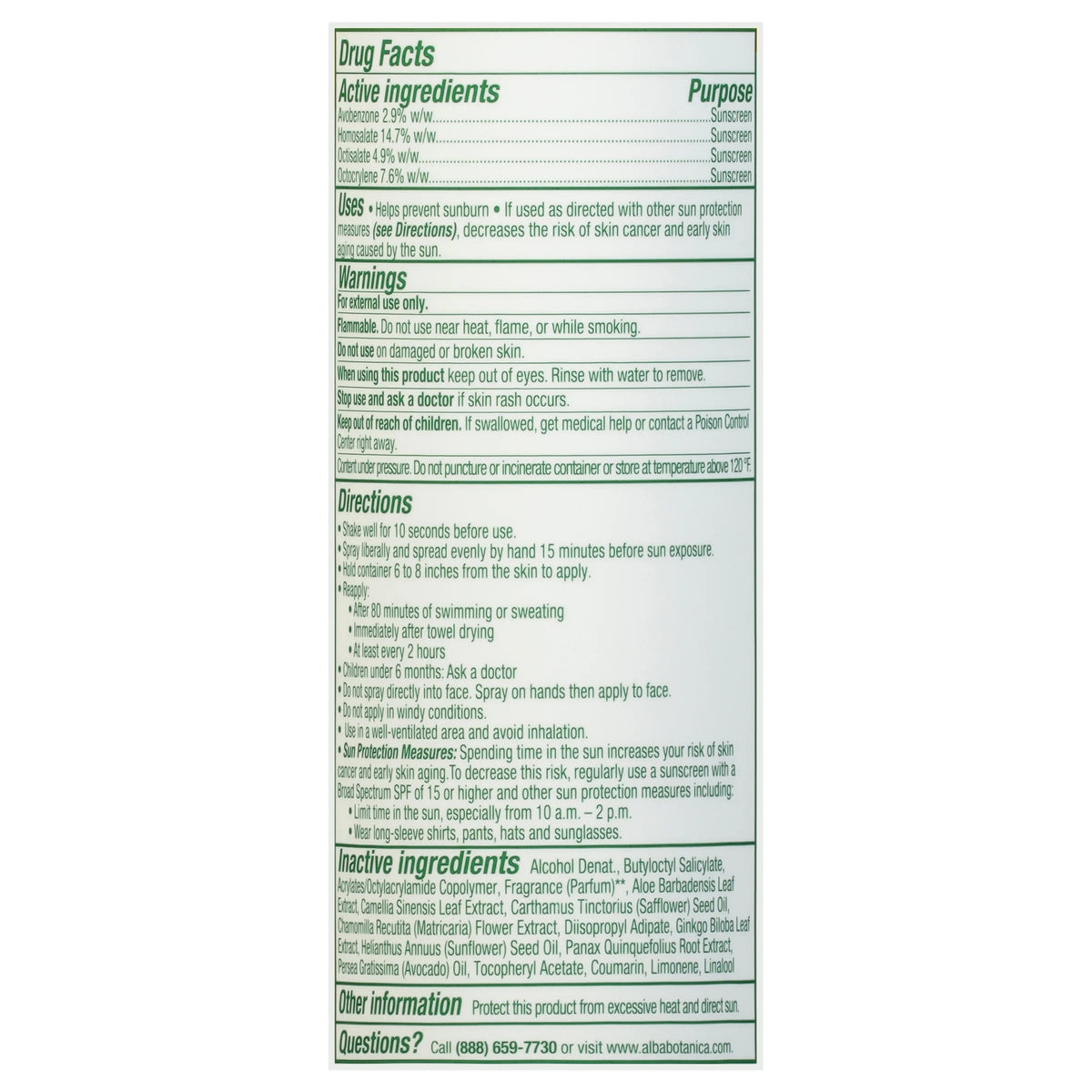 Coconut Sunscreen Spray SPF 50, 5 fl oz S101018