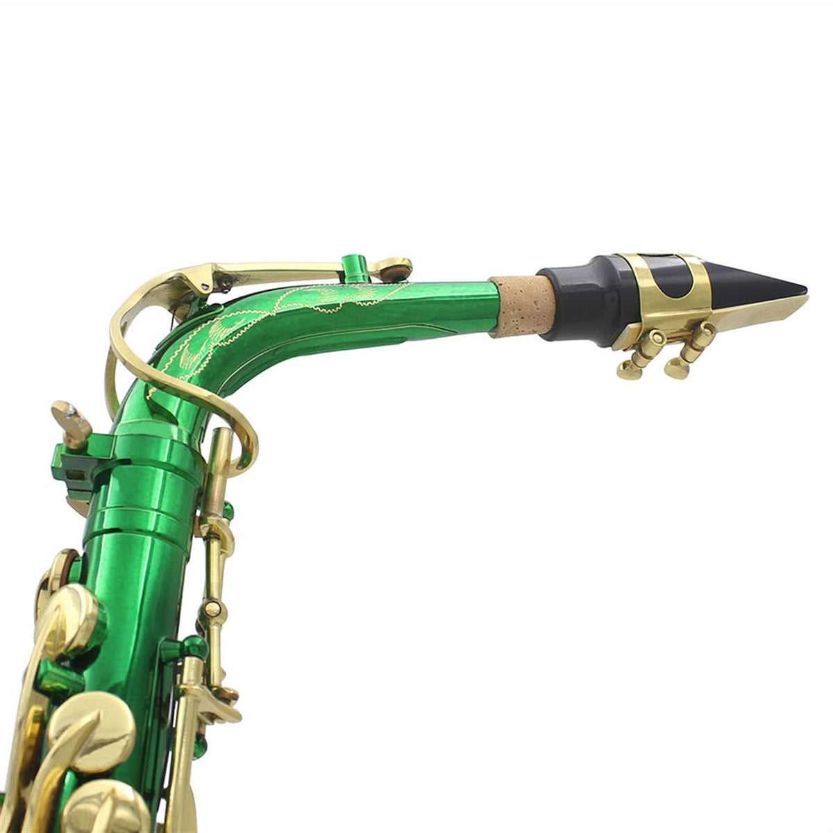 Green Brass Alto Saxophone F79924