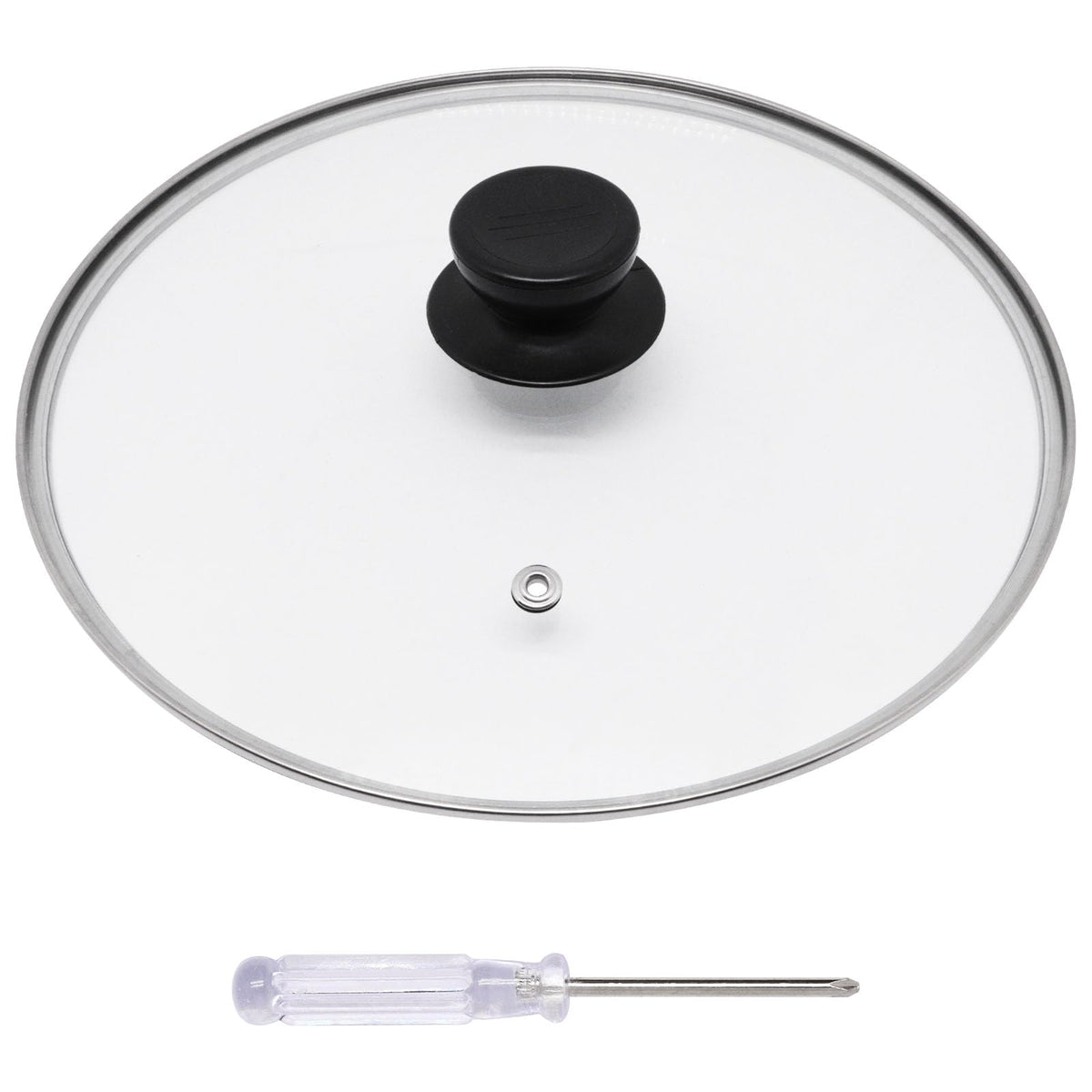 10 Inch Round Tempered Glass Pan Lid with Heat Resistant Handle R8721