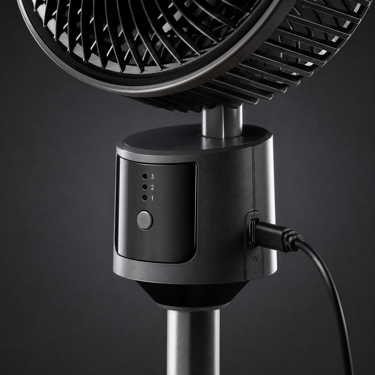 Pedestal Fan with USB Power, 3 Speed Quiet Floor Fan F157