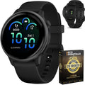 Black GPS Smartwatch with Silicone Band G763