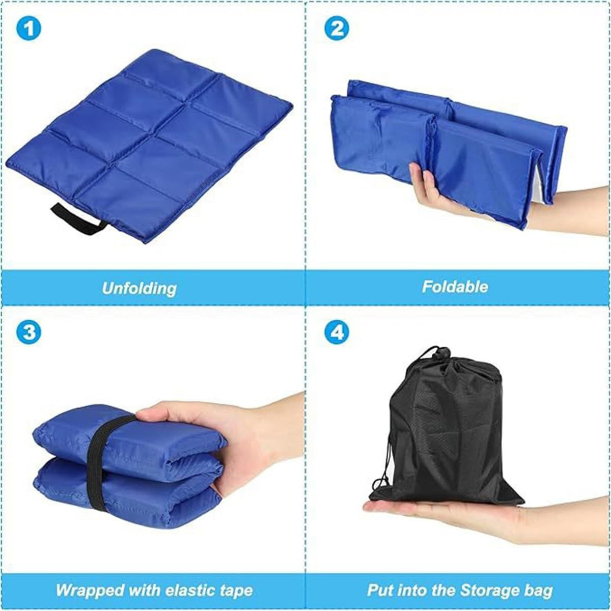 Foldable Waterproof Oxford Camping Seat Cushion D252316