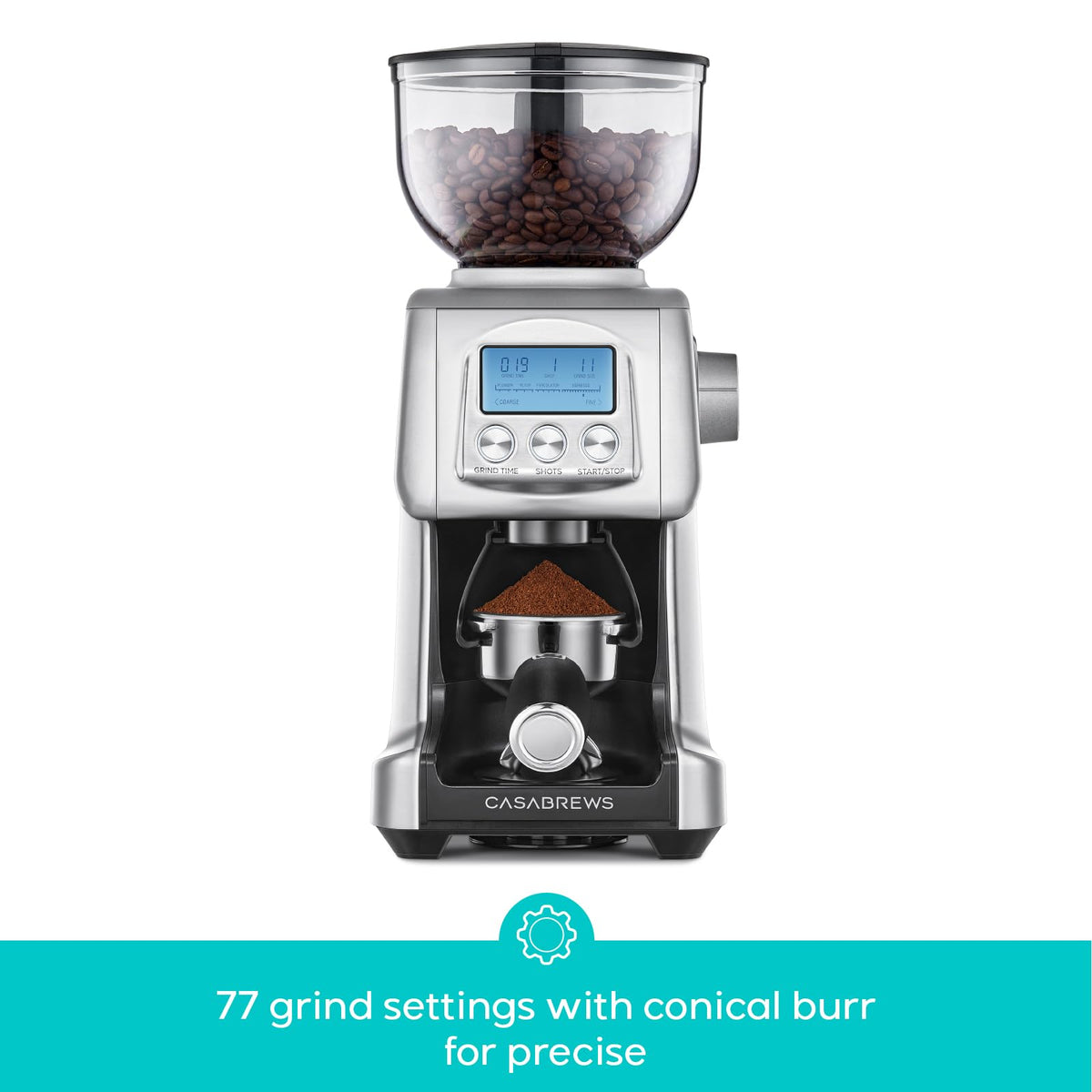 Electric Conical Burr Coffee Grinder with LCD Display T303