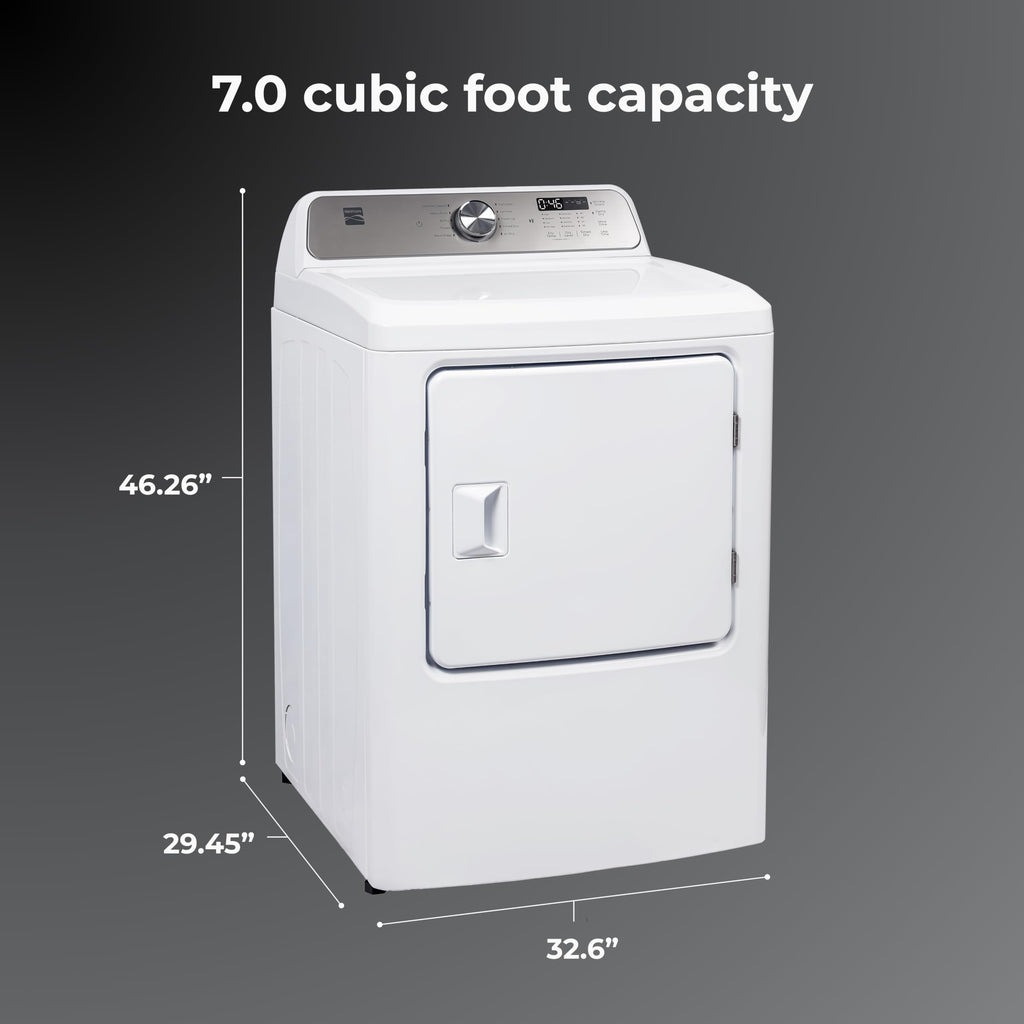 7.0 cu. ft. Front Load Electric Dryer - White R3877