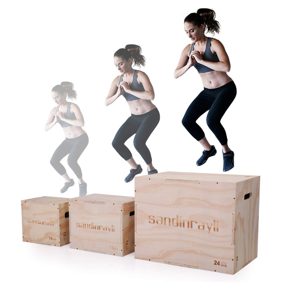 3-in-1 Wooden Plyo Jump Box H901