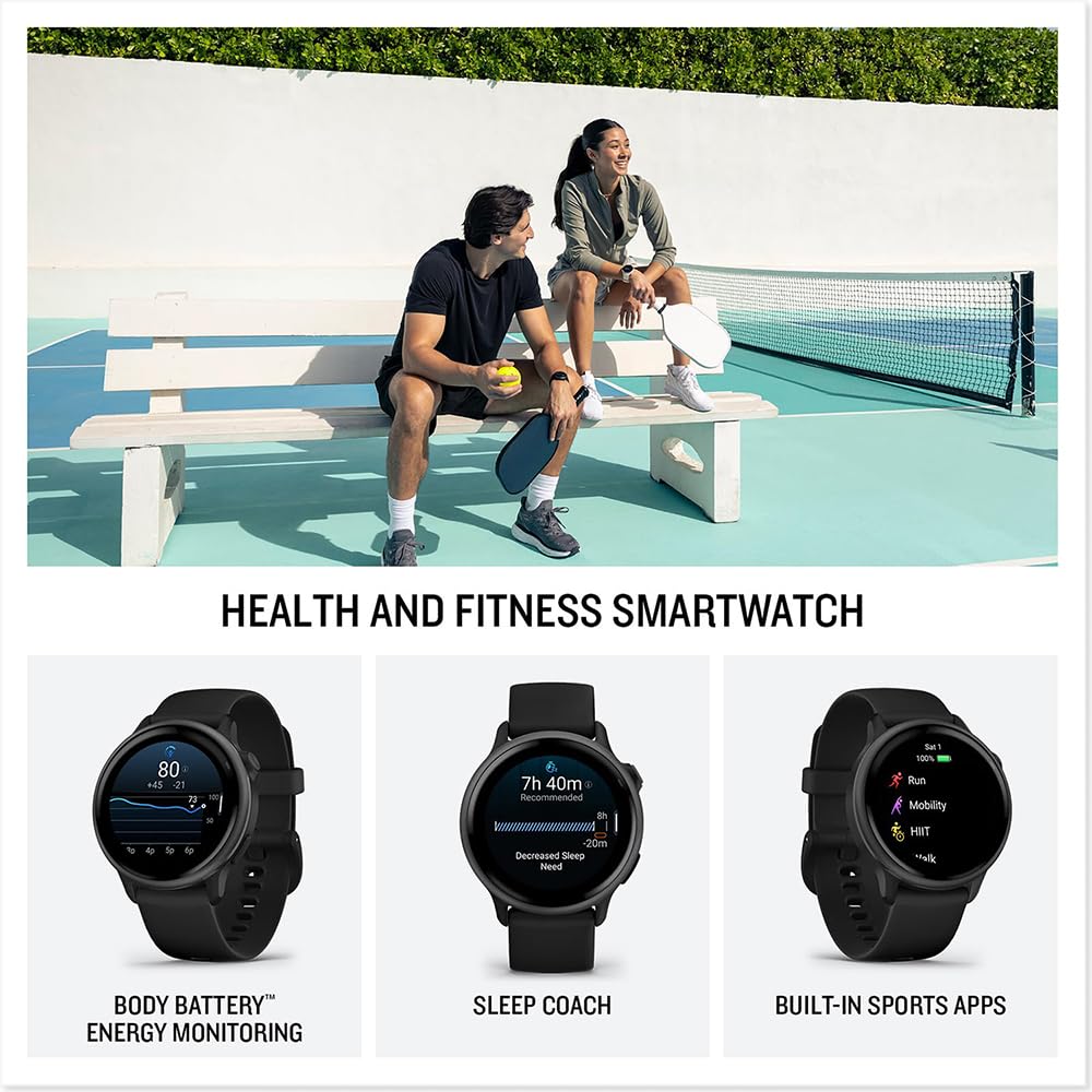 Black GPS Smartwatch with Silicone Band G763