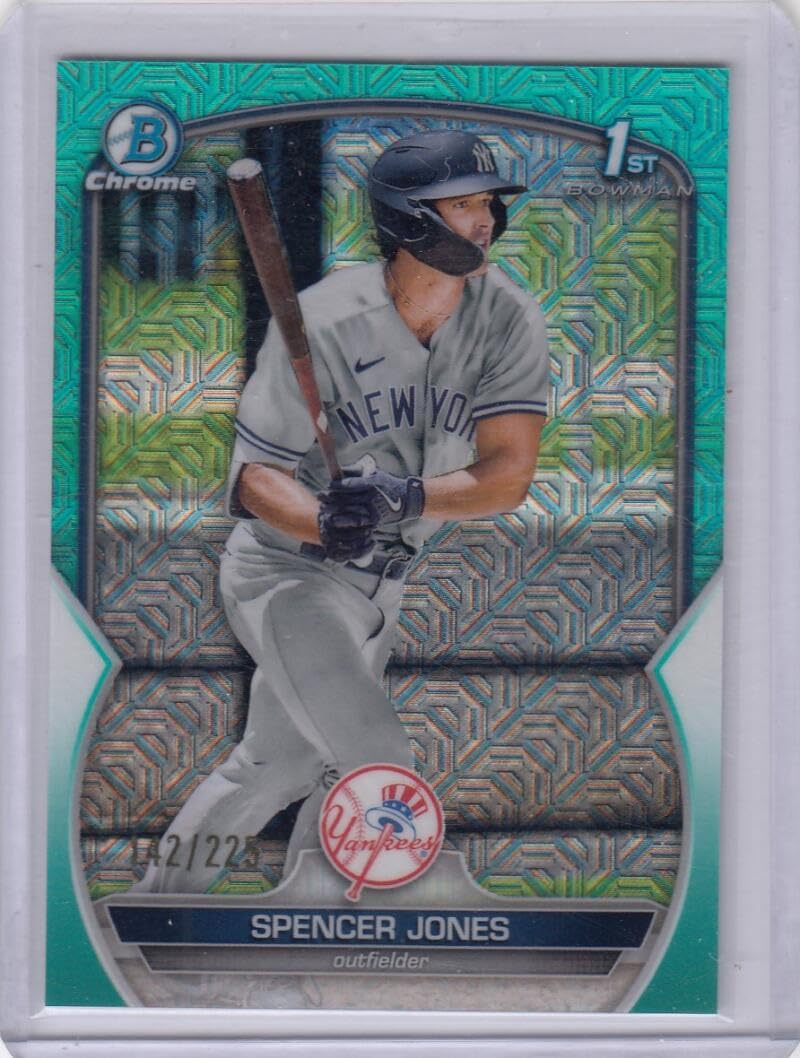 2023 Bowman Chrome Mega Box Prospects Mojo Refractor Aqua Baseball Trading Card W748
