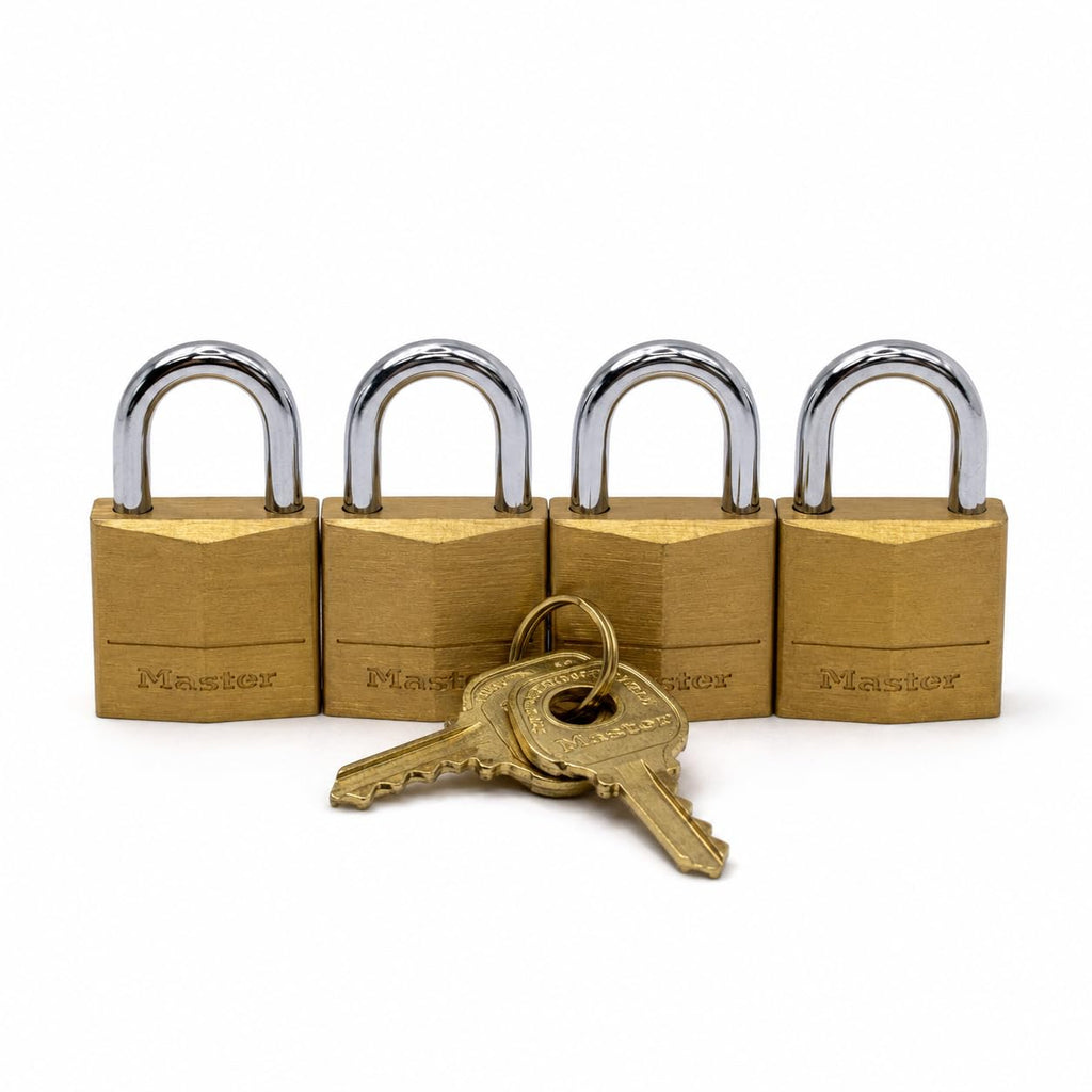 Solid Brass Padlock, 3/4 in. Wide F827729