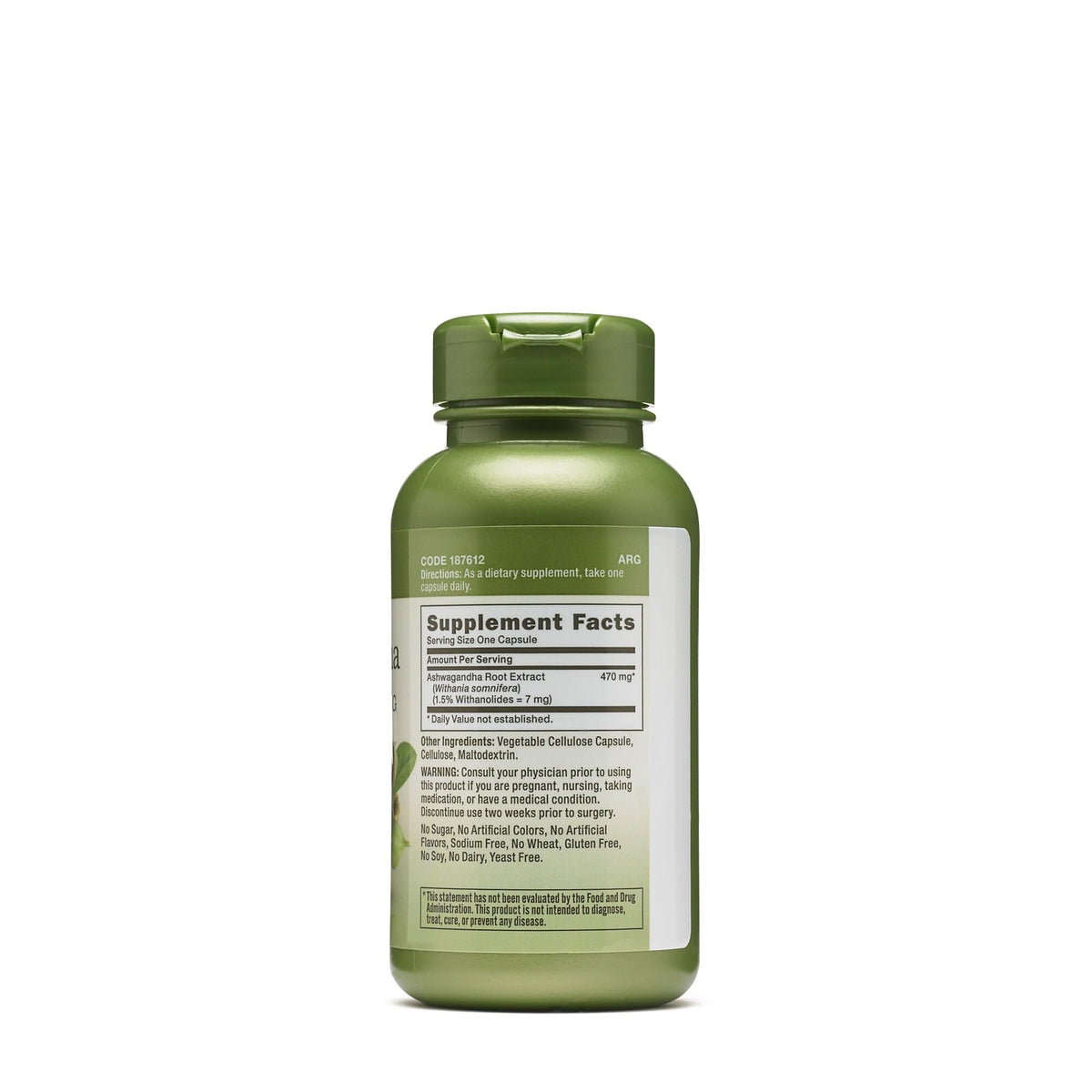 Ashwagandha Extract 470mg Vegetarian V408