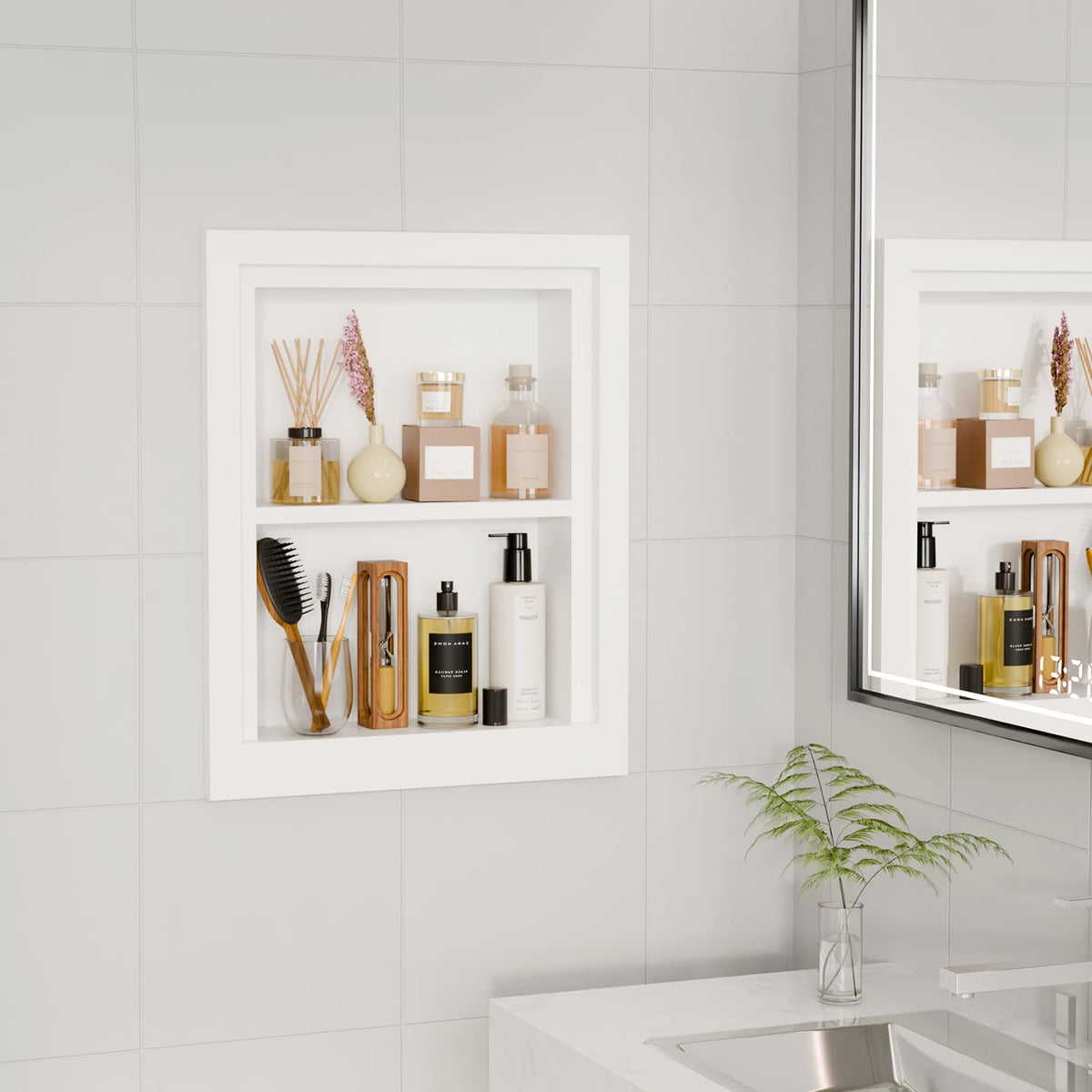 Solid Wood 14 X 18 Recessed Medicine Cabinet W608927