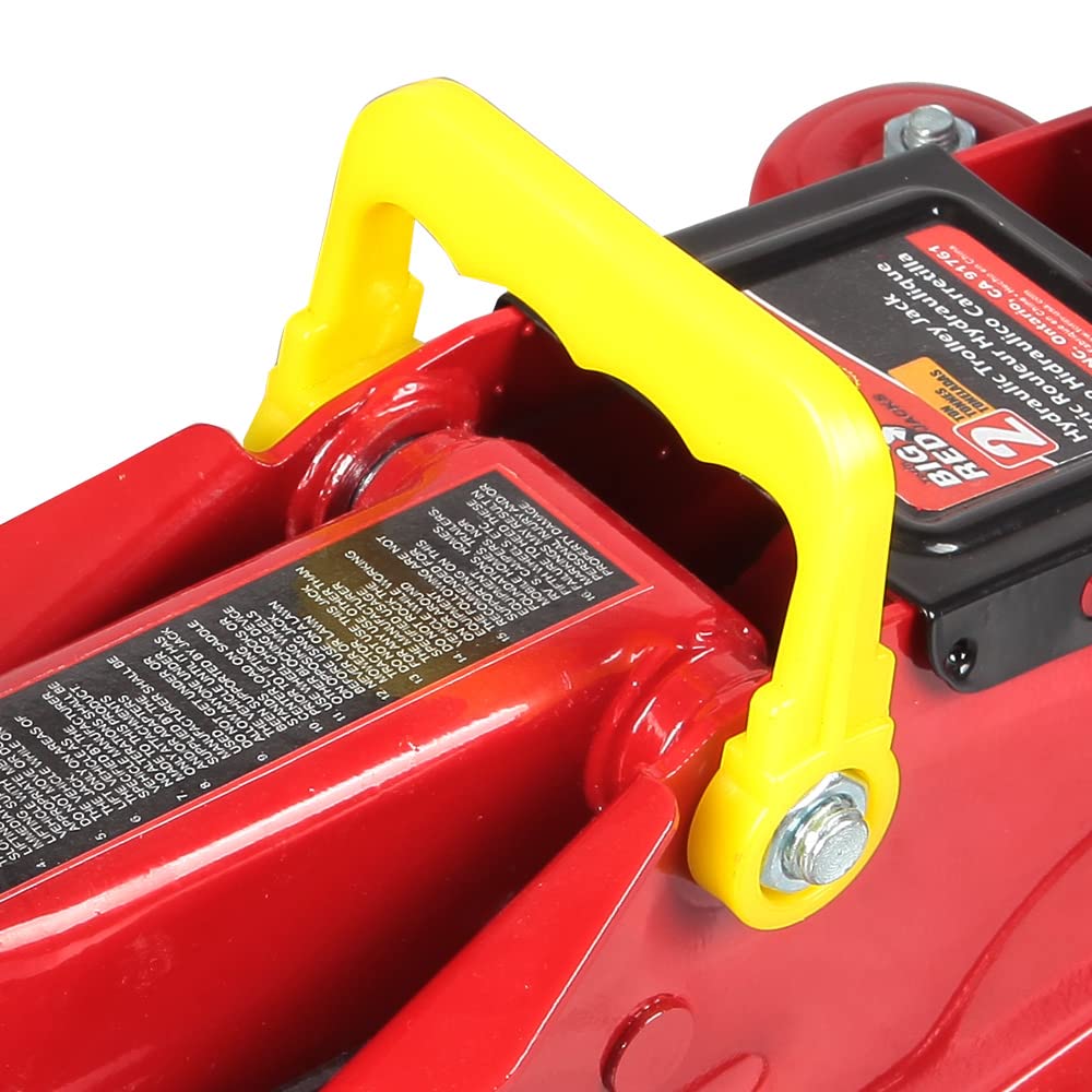 2 Ton Hydraulic Trolley Floor Jack with Carrying Case, Red M7166