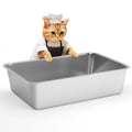 Stainless Steel Small Cat Litter Box M25446