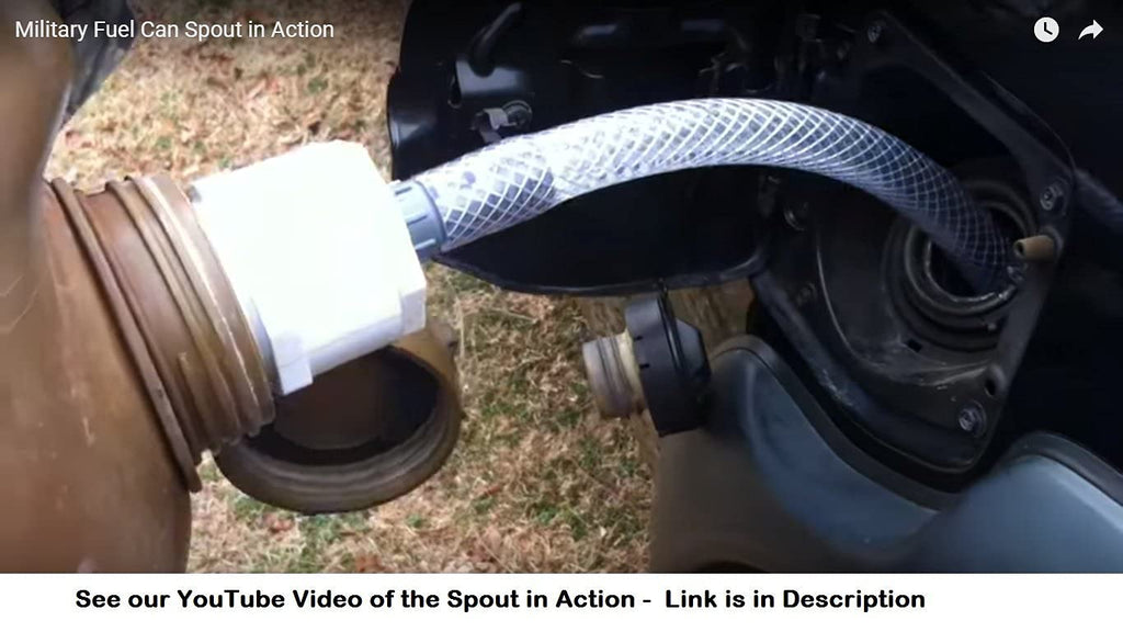 High-Flow Spout for Fuel Cans - 1 Inch Diameter Hose X199885
