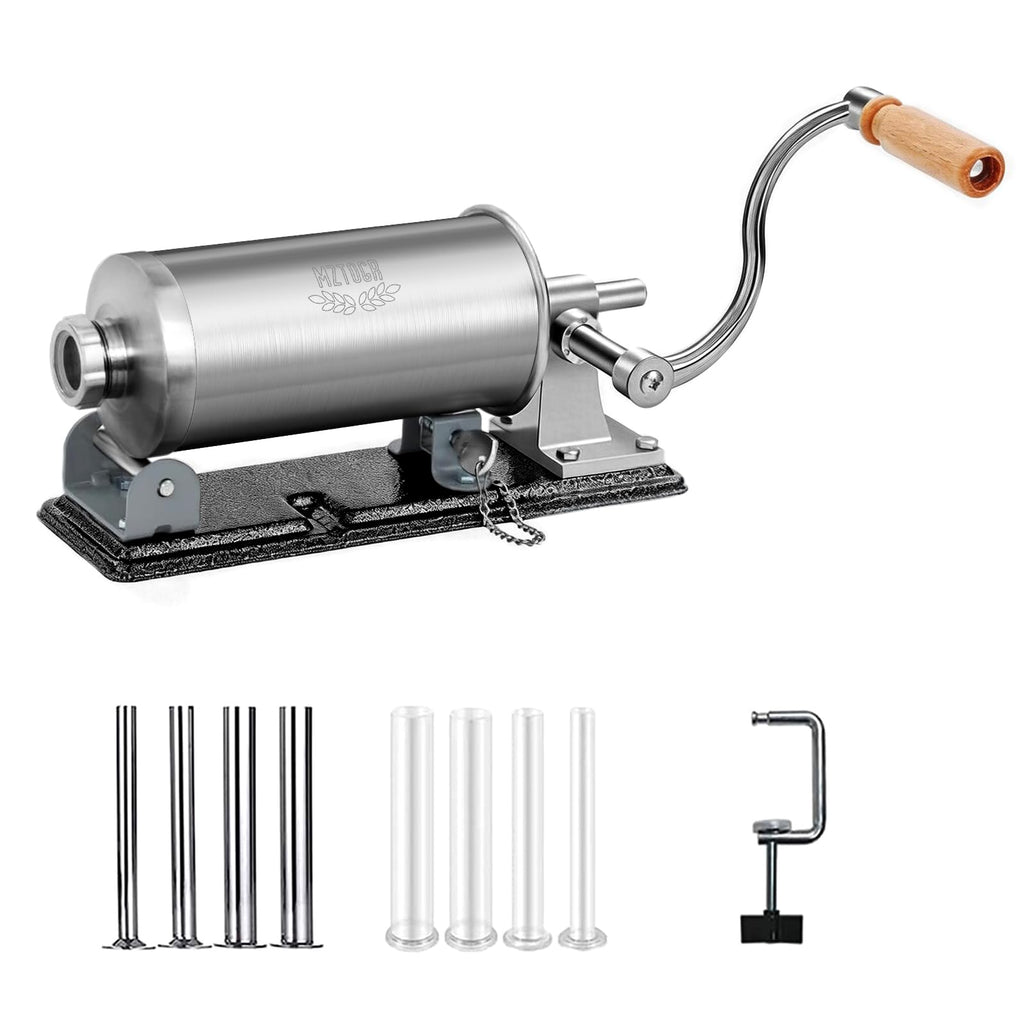 2.5LB Steel Sausage Stuffer with 8 Stuffing Tubes I56091