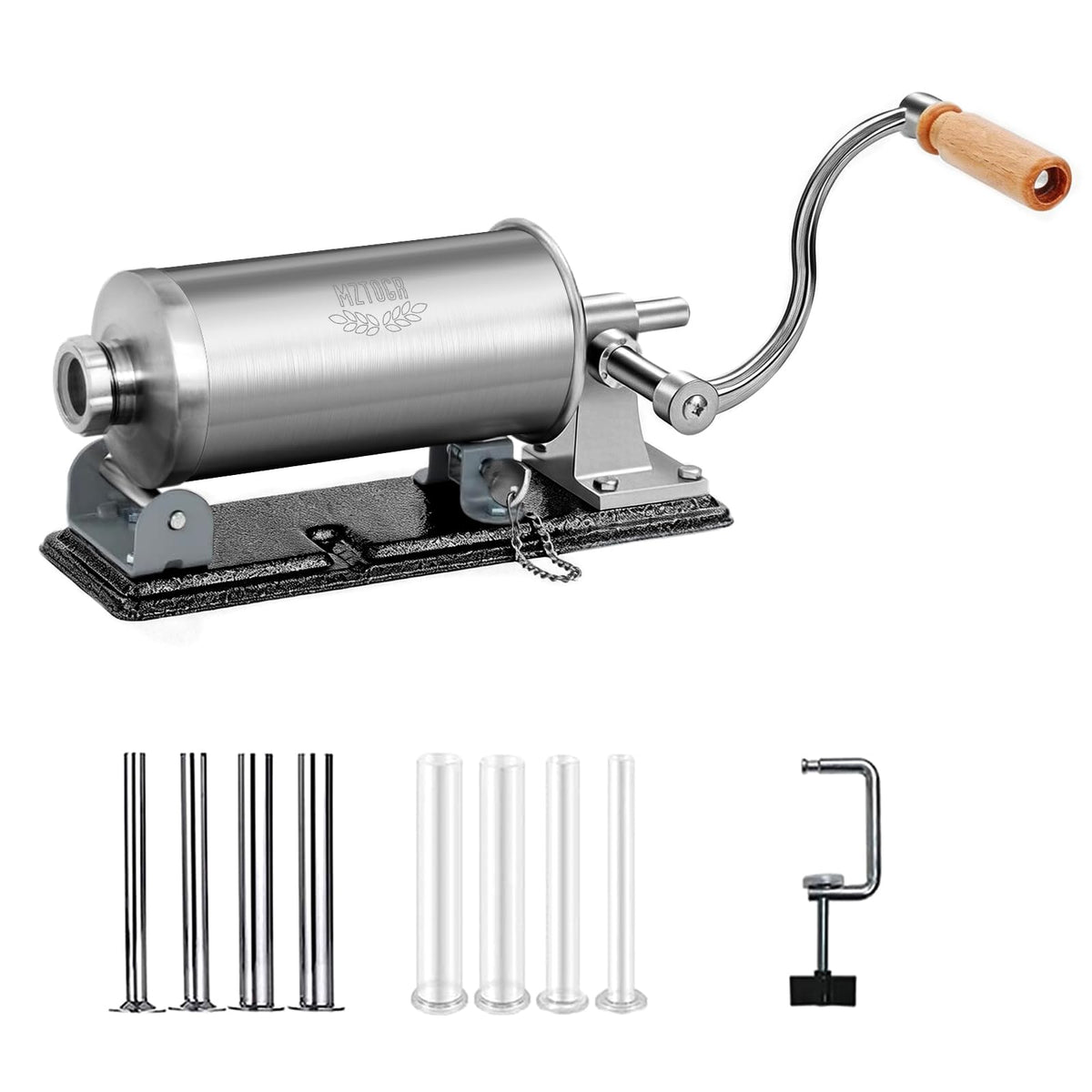2.5LB Steel Sausage Stuffer with 8 Stuffing Tubes I56091
