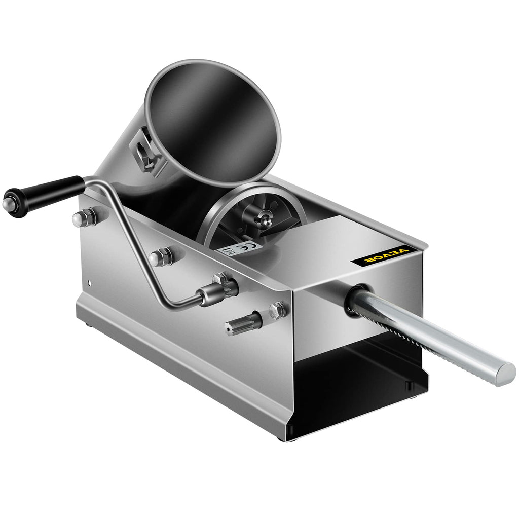 3L Manual Stainless Steel Sausage Stuffer with 5 Filling Nozzles J30519