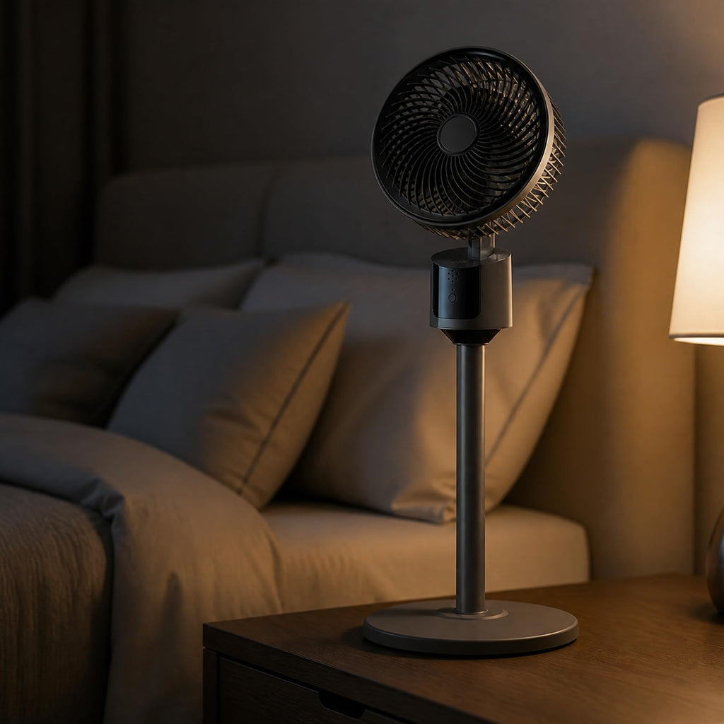 Pedestal Fan with USB Power, 3 Speed Quiet Floor Fan F157