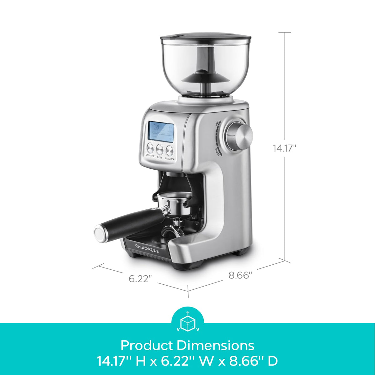 Electric Conical Burr Coffee Grinder with LCD Display T303