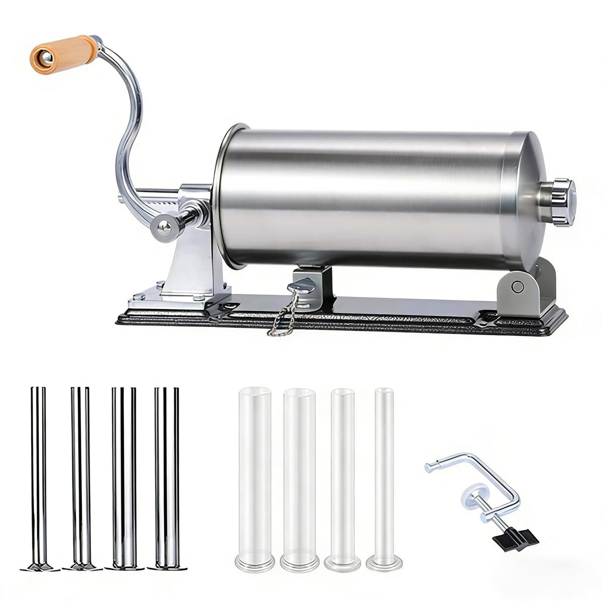 2.5LB Steel Sausage Stuffer with 8 Stuffing Tubes I56091