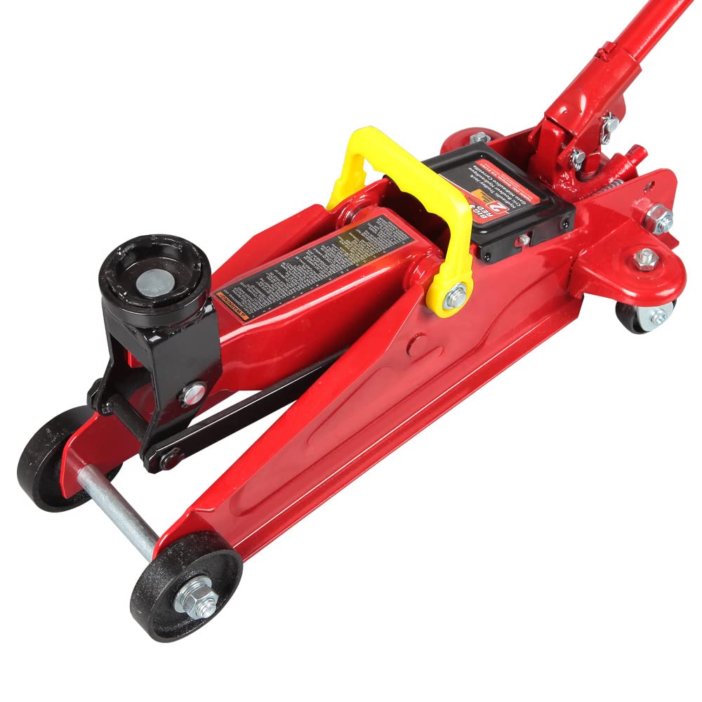 2 Ton Hydraulic Trolley Floor Jack with Carrying Case, Red M7166