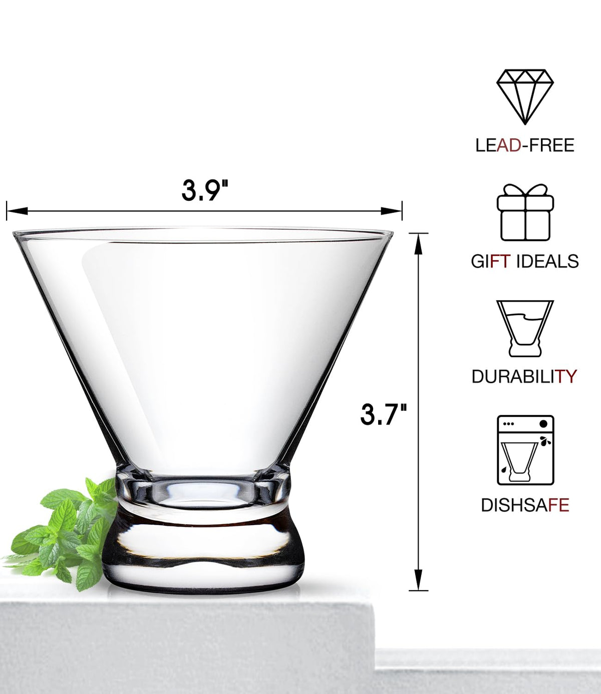 Martini Glasses Set of 4 M571