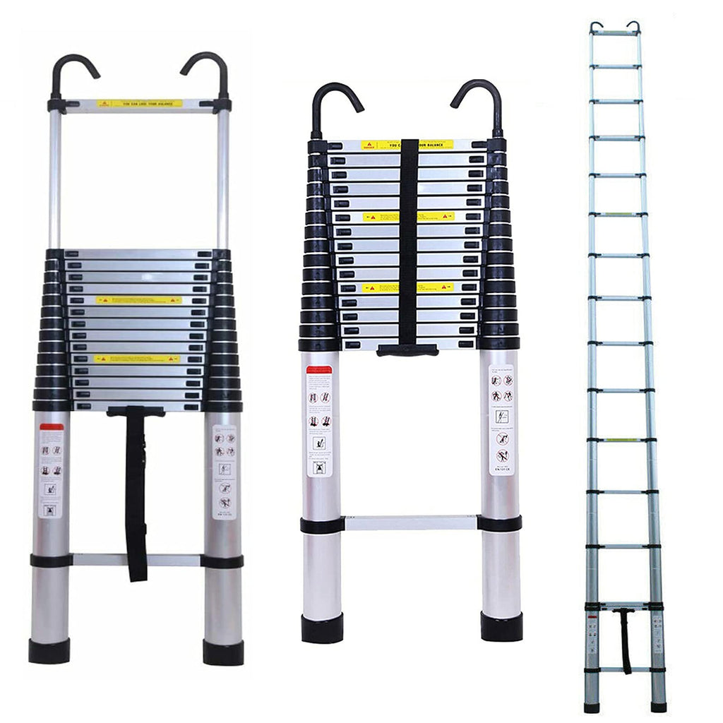 20.34 ft Aluminum Telescopic Ladder 330lbs M528915