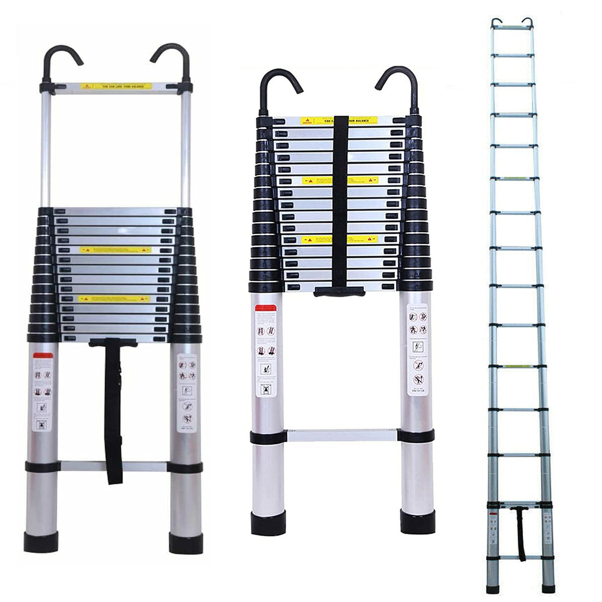 20.34 ft Aluminum Telescopic Ladder 330lbs M528915