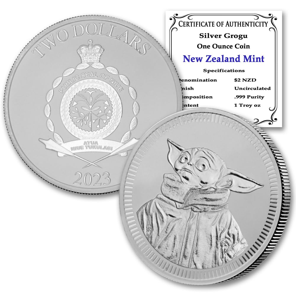 1 oz Silver Star Wars Mandalorian Coin I21439